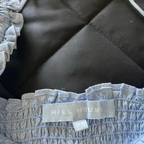 Hill House Athena Nap Dress in Blue Glitter Check XS - Picture 11 of 14